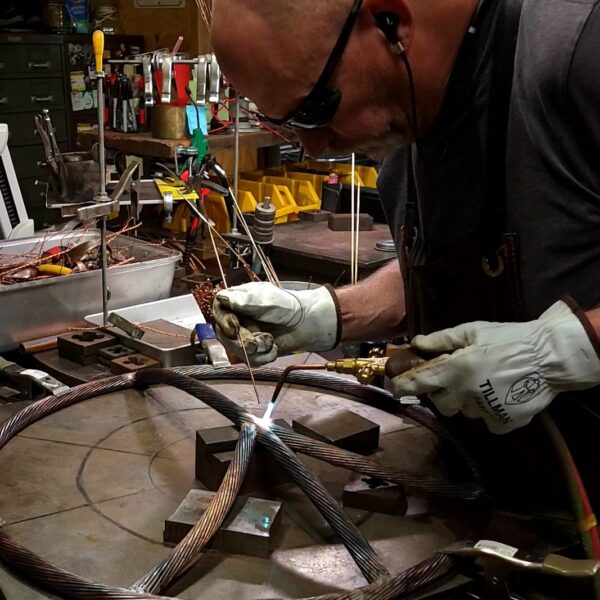 Peace Sign Hippie Decor Copper Wall Art Sculpture Working Welding