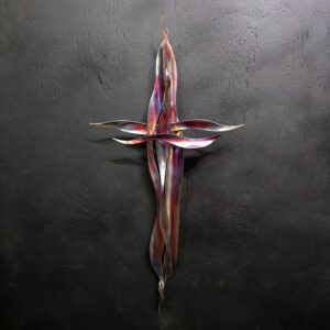 Copper Cross #1938 Wall Door Art Sculpture