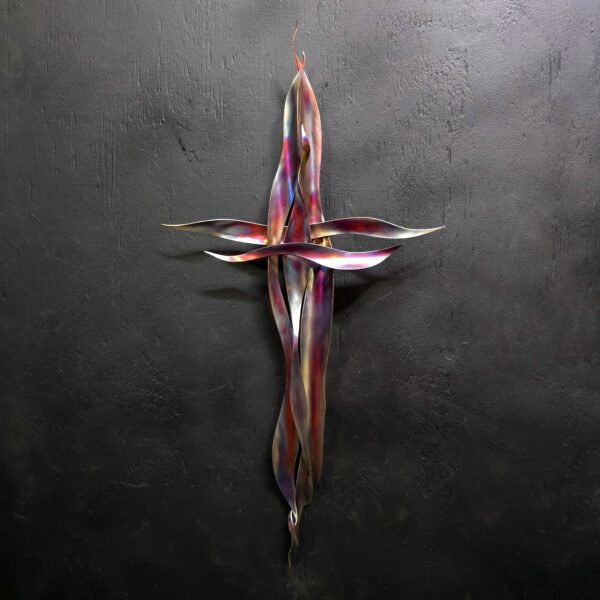 Copper Cross #1938 Wall Door Art Sculpture