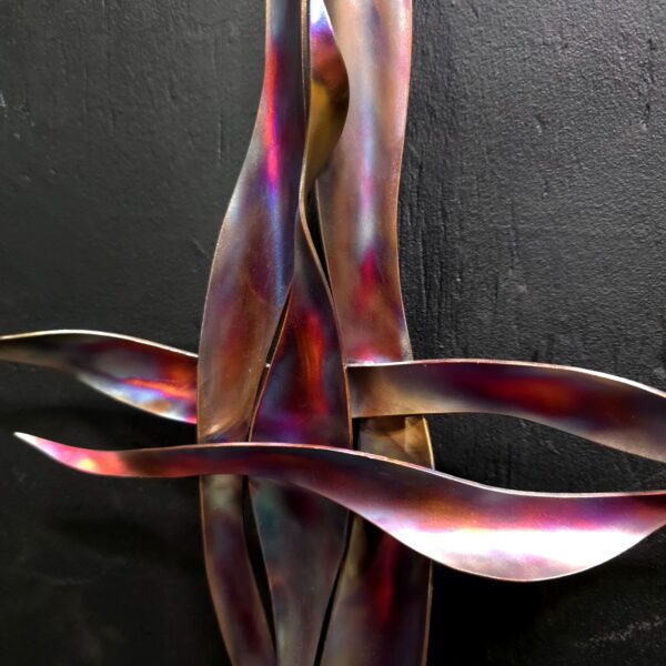 Copper Cross #1938 Wall Door Art Sculpture