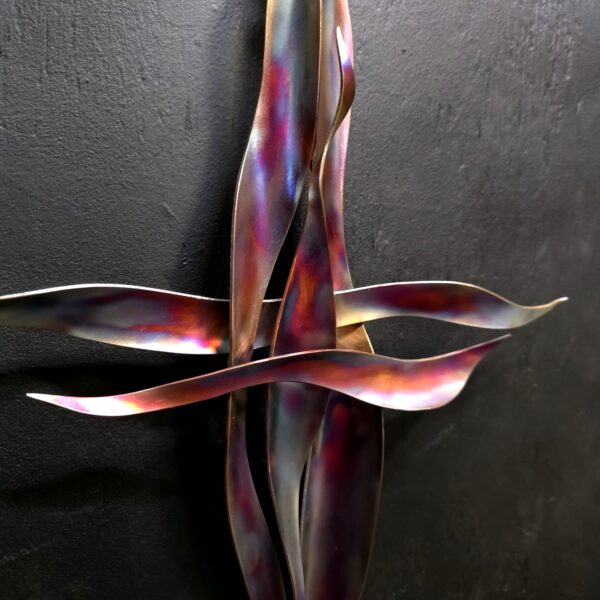 Copper Cross #1938 Wall Door Art Sculpture