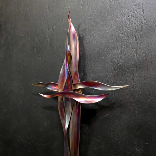Copper Cross #1938 Wall Door Art Sculpture
