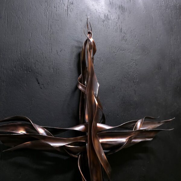 Copper Cross Religious Crucifix Metal Wall Art Door Hanger