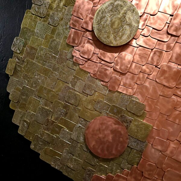 Copper Brass Exclusive Original Balance Yin Yang Wall Art Sculpture Refreshing Art Studio