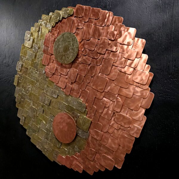 Copper Brass Exclusive Original Balance Yin Yang Wall Art Sculpture Refreshing Art Studio