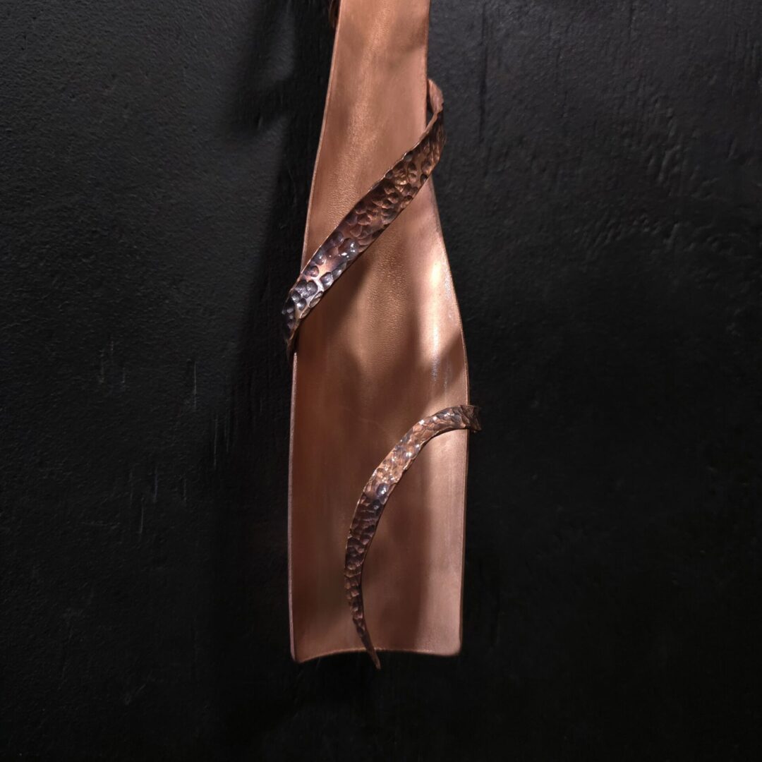 Copper Cross 2094 Hammered Wall Art Sculpture Door Hanging Crucifix